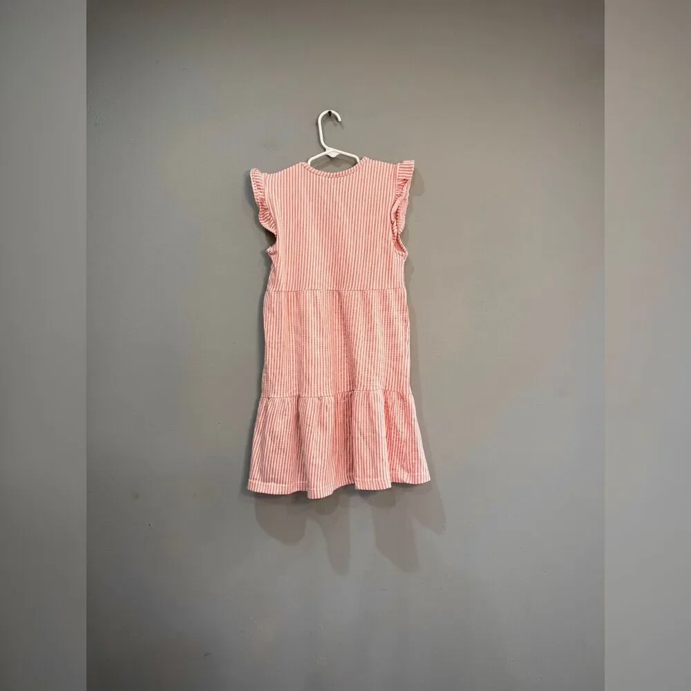 Girls' Pink Stripe Vince Camuto Sleeveless Dress Size 10 EUC - Picture 2 of 5